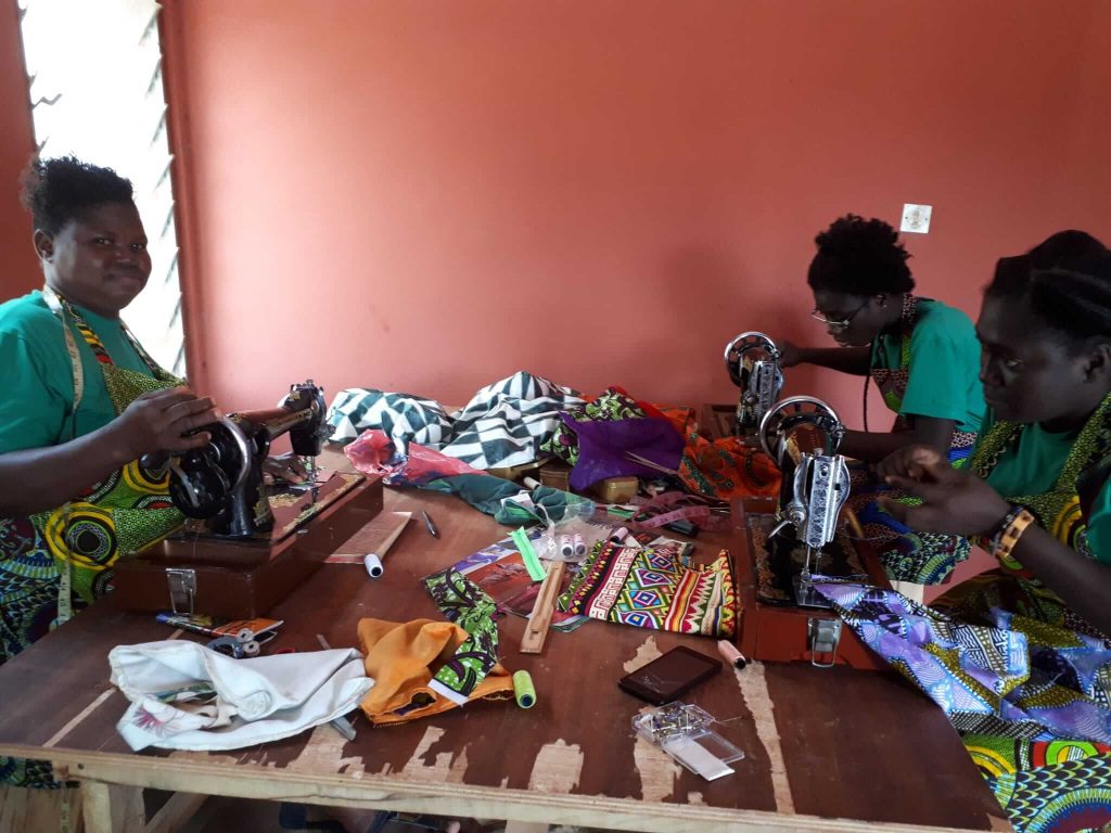 sewing department at Banko Women center